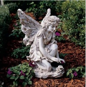 Flower Fairy Garden Statue
