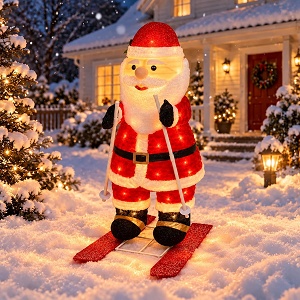 Christmas-Themed Garden Statues